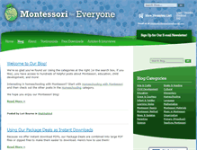 Tablet Screenshot of blog.montessoriforeveryone.com
